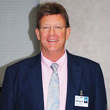 Robert D. Ruchti, Chief Executive Officer, smiling
